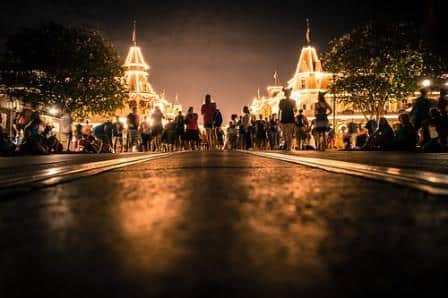 magic kingdom night photo