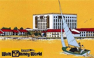 Concept art for Disney's unbuilt Venetian Resort at Walt Disney World Concept art for Disney's unbuilt Venetian Resort at Walt Disney World