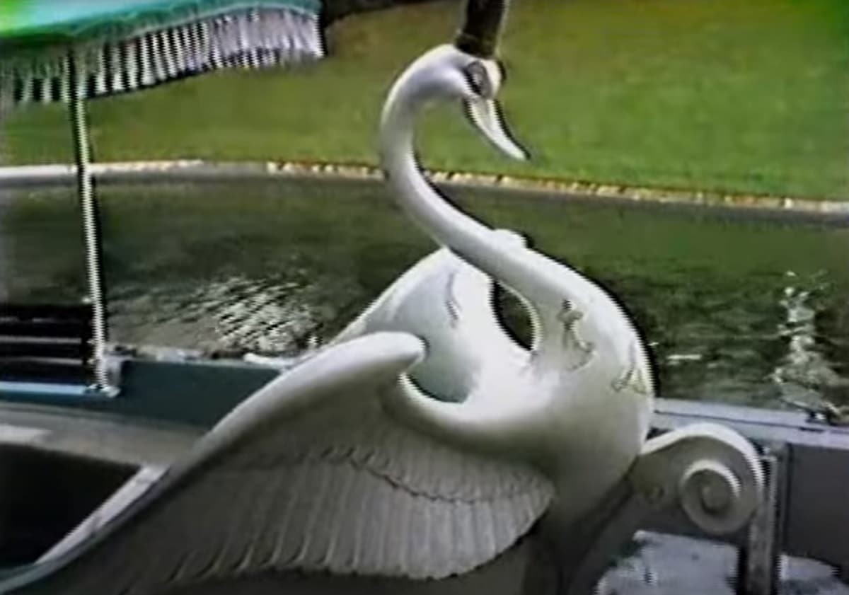 Magic Kingdom Plaza Swan Boats | Extinct Disney World Attractions