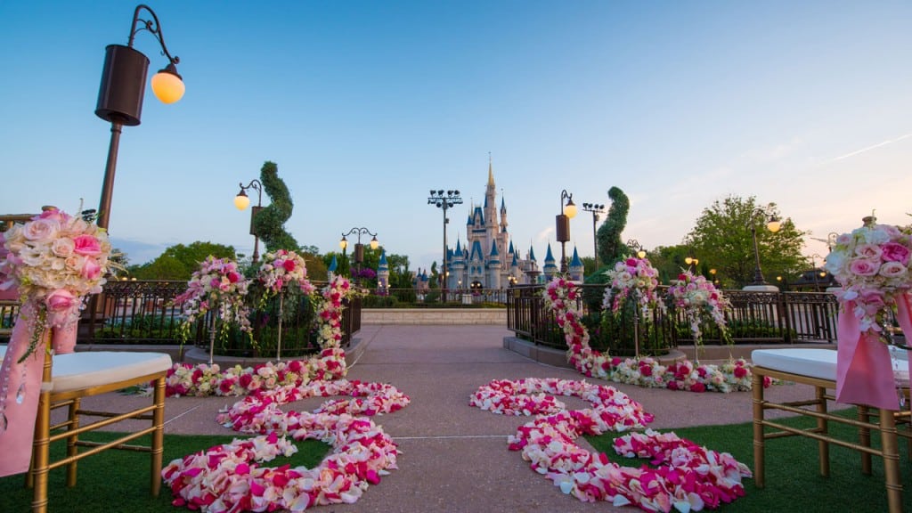 wedding cinderellas castle disney world